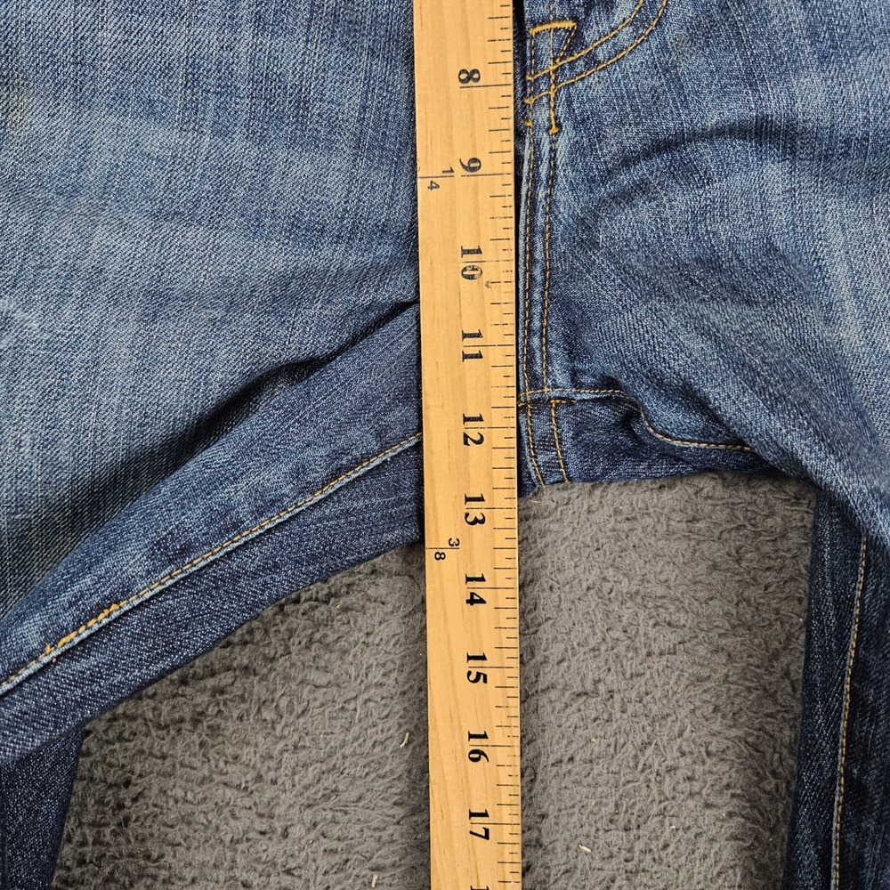 Seven7 Premium Mens Blue Medium Wash Straight Leg Jeans Size 36x32 - Picture 4 of 10